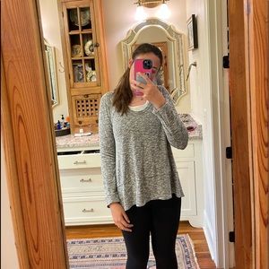 gray sweater